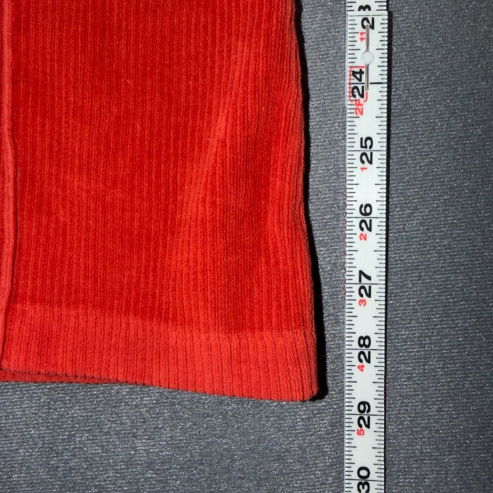 Aerie Red Corduroy Flare Pants High Waisted Wide Leg Ribbed Small Regular - Picture 4 of 6